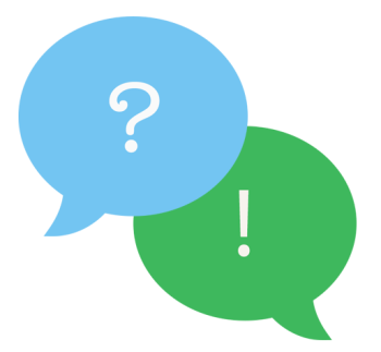 Question & Explanation Bubble Graphic